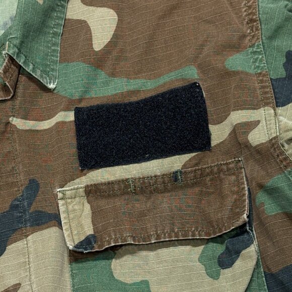 USGI Woodland Camo BDU Ripstop Jacket Small Long – Vintage Military Issue - Picture 8 of 15